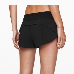 Lululemon black speed shorts 2.5